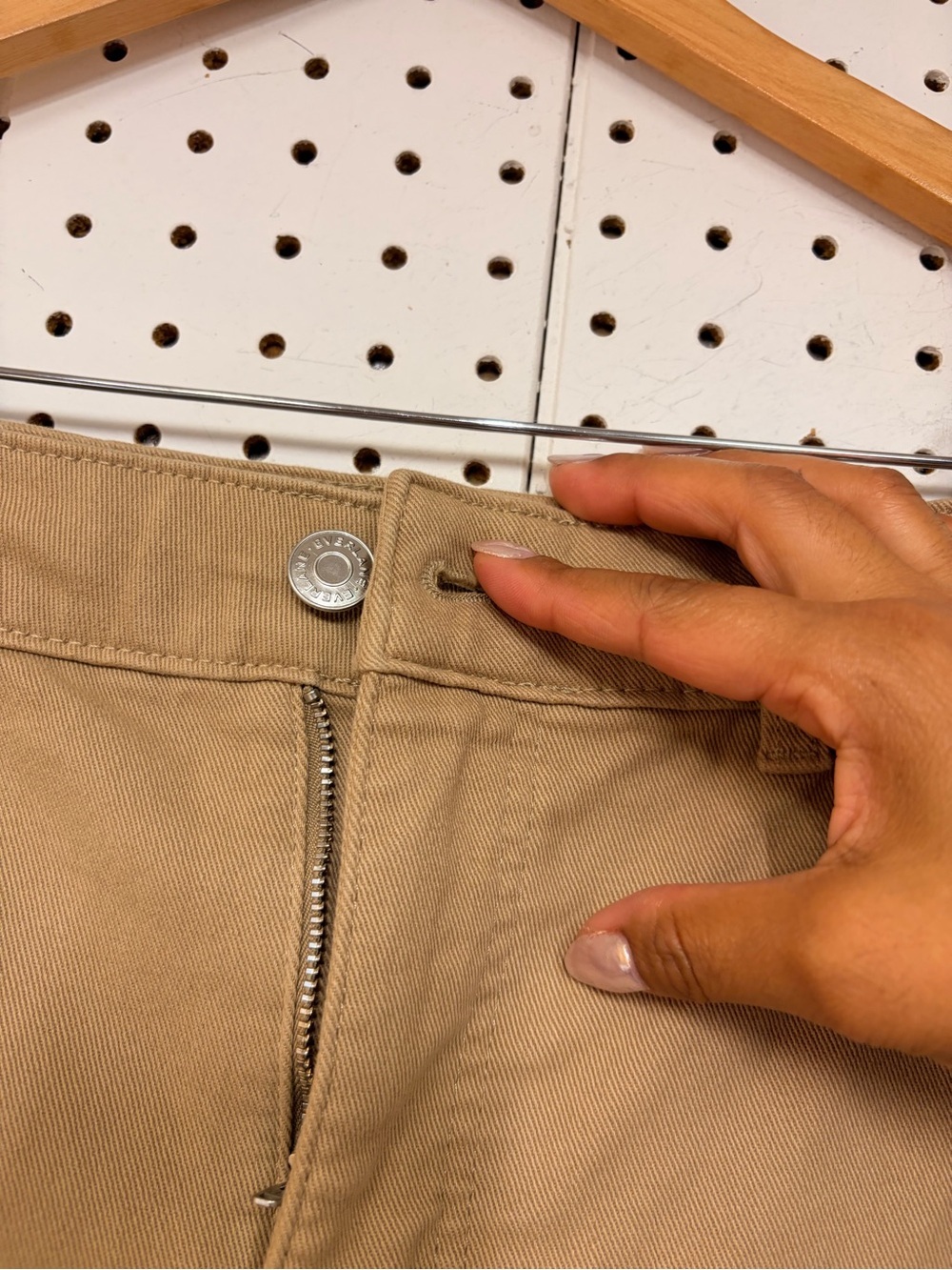 Everlane Tan High-Rise Straight Pants - Picture 6 of 6